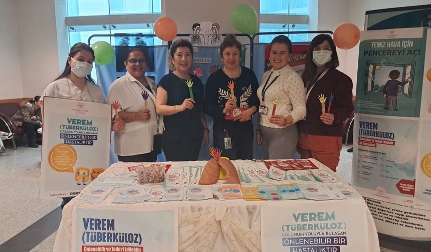 Nazilli Devlet Hastanesi’nde verem haftasında farkındalık standı açıldı