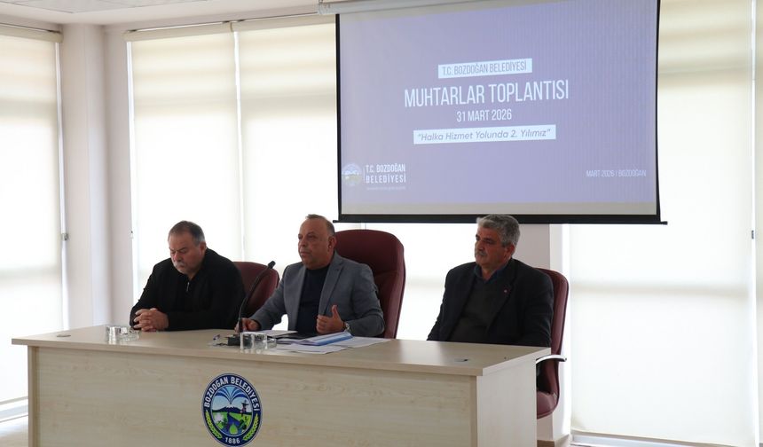 Başkan Özel muhtarlarla buluştu