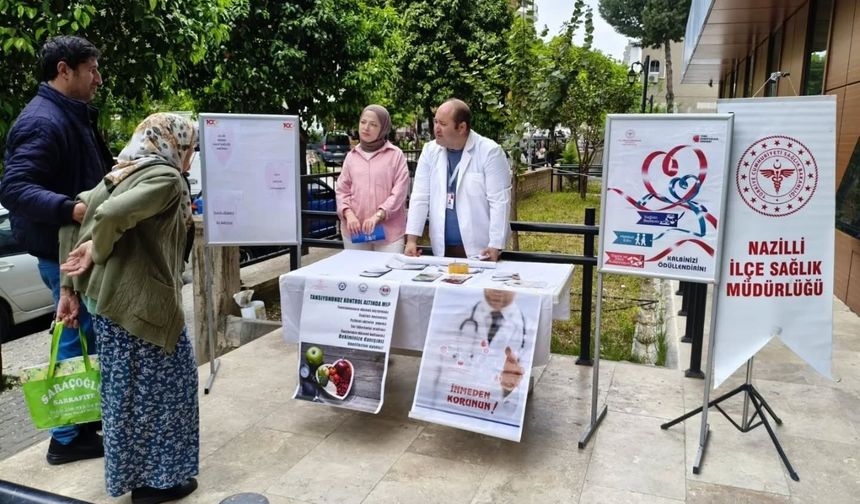 Nazilli'de vatandaşlara kalp sağlığı anlatıldı