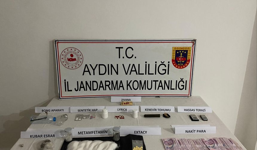 Aydın’da uyuşturucu baskını: 5 gözaltı