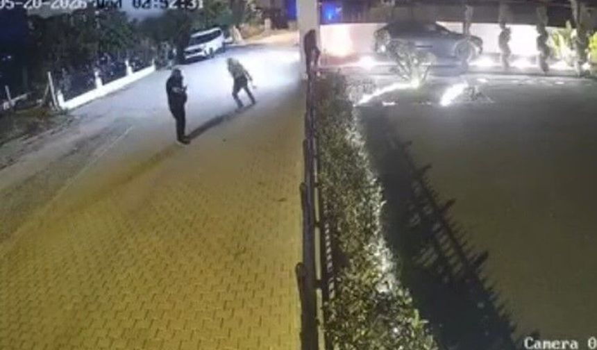 Lüks aracı böyle kundakladılar