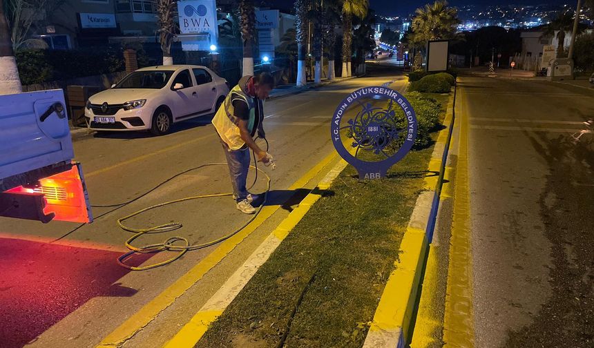 Başkan Çerçioğlu’nun öncülüğünde Kuşadası’nda çalışmalar 24 saat devam ediyor