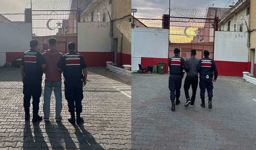Aydın’da aranan 2 hükümlü jandarmaya takıldı