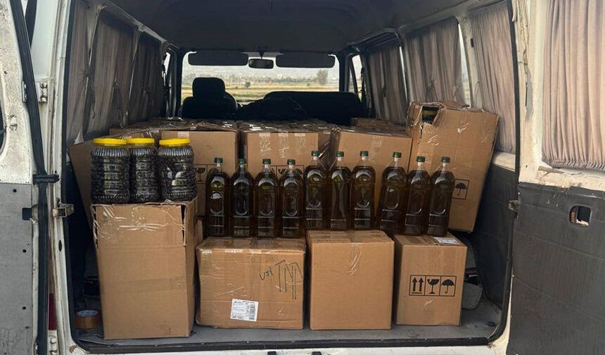 Aydın'da 2 milyon 400 bin TL değerinde taklit zeytinyağı ele geçirildi