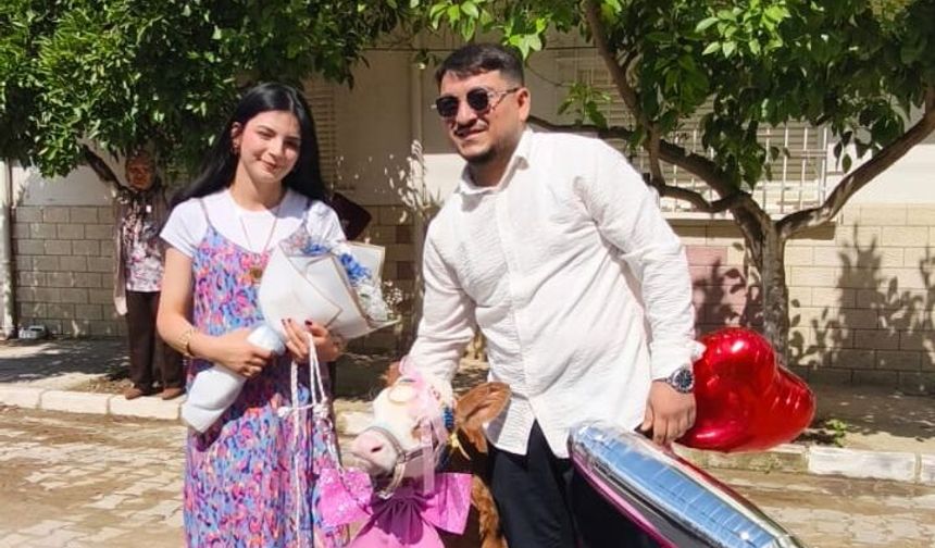 Nazilli’de bayram sürprizi yüzleri güldürdü.. Koç yerine buzağı!