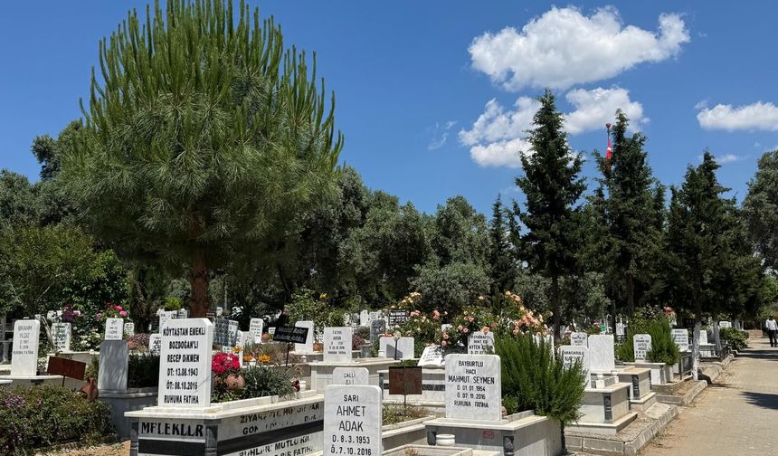 Nazilli’de mezarlıklar doldu taştı.. Vatandaşlardan mezarlık bakımına tam not