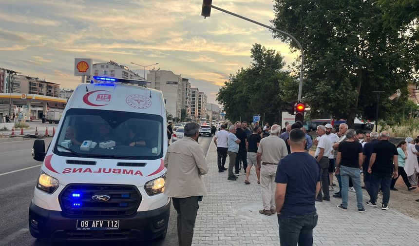 Trenin çarptığı kadın yaralandı