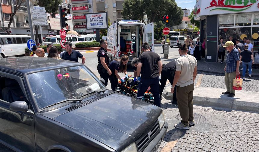 Karşıya geçmek istedi, otomobil çarptı