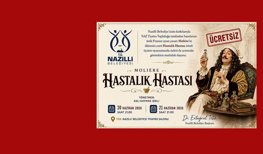 Nazilli Belediyesi’nden ücretsiz tiyatro etkinliği