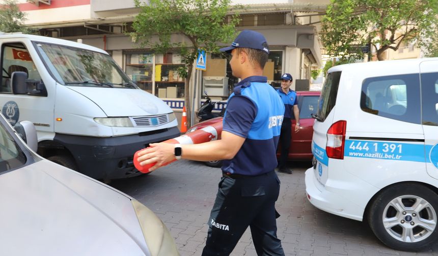 Nazilli Belediyesi’nden kaldırım ve kamusal alan işgallerine sıkı denetim