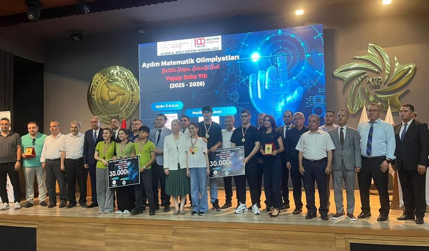 Nazilli’de matematik olimpiyatlarında 130 bin lira ödül dağıtıldı