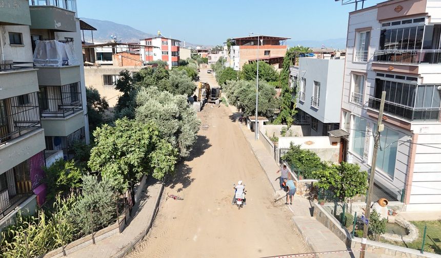 Nazilli'de 10 sokakta asfalt mesaisi başladı