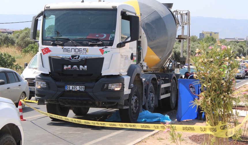 Beton mikserinin altında kaldı kaza anı görüntüleri ortaya çıktı