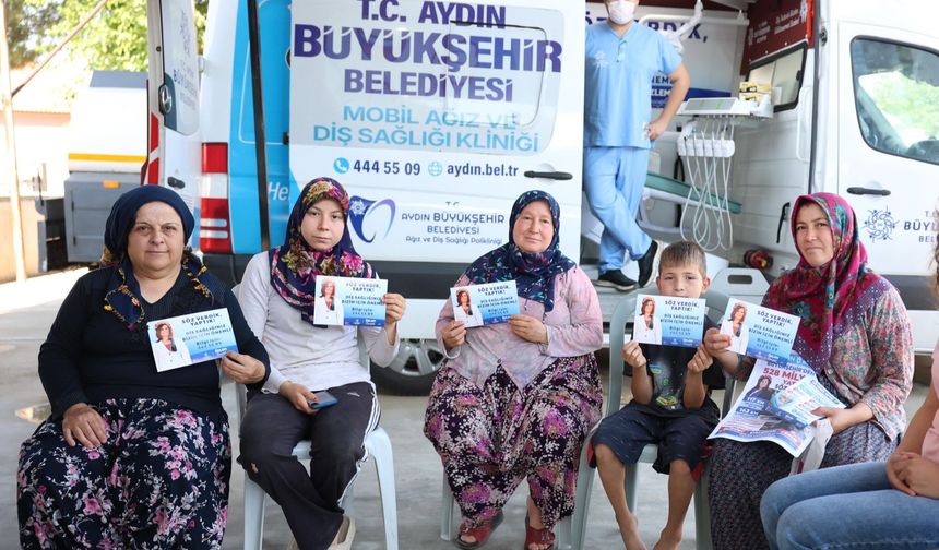 Başkan Çerçioğlu Aydın’ın dört bir yanında ağız ve diş sağlığı hizmetlerini vatandaşlara ulaştırıyor