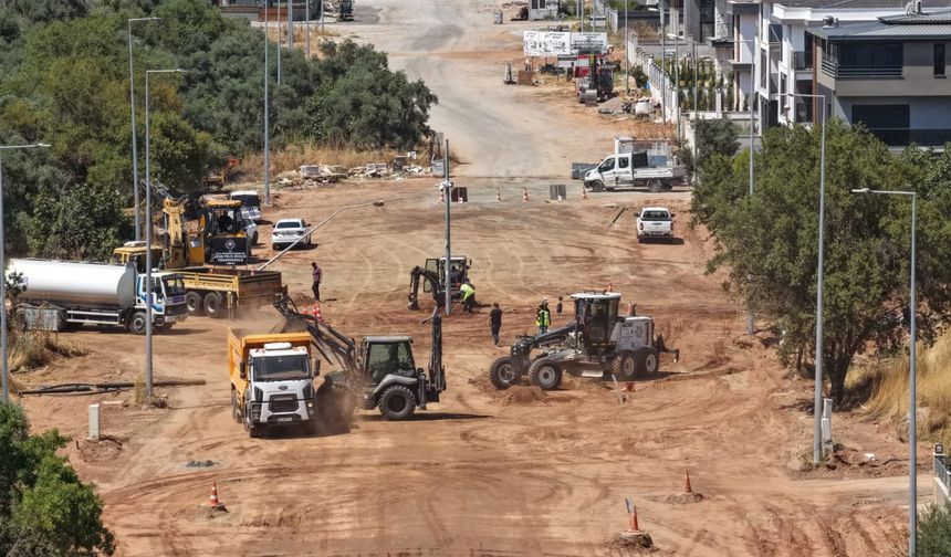 Başkan Çerçioğlu’ndan Efeler’de yol yapım çalışması