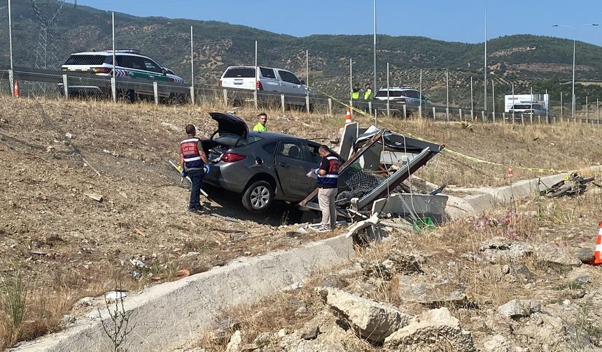 Nazilli'de korkunç kaza! Otoyol bekçisi olay yerinde can verdi...