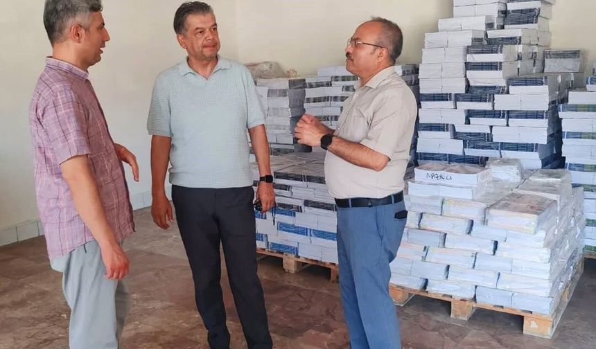 Nazilli’de ders kitabı dağıtımı öncesi hazırlıklar denetlendi