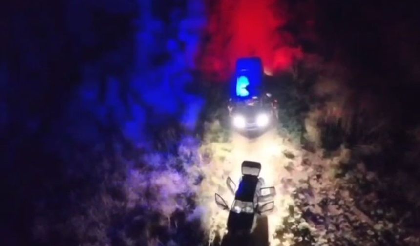OSB'de 24 saat drone destekli devriye