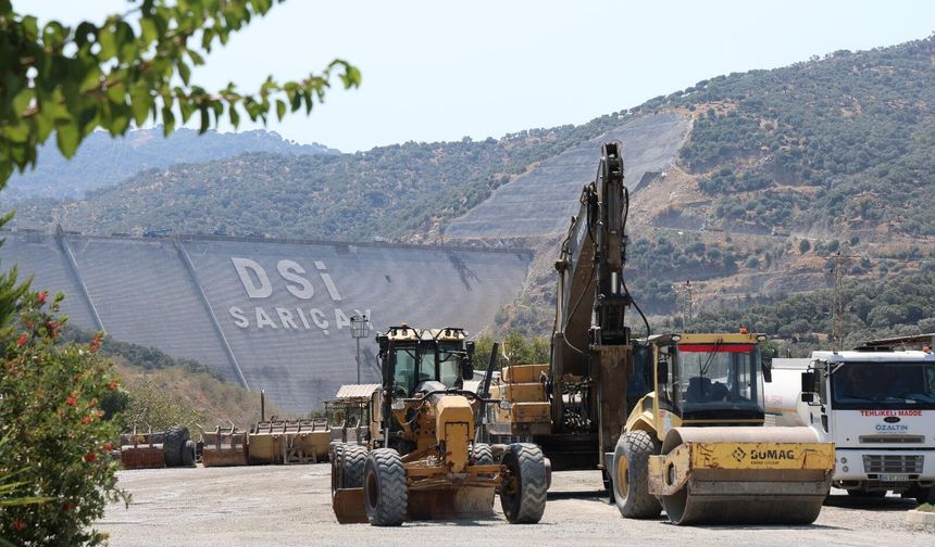 Sarıçay Barajı'nda gövdenin yüzde 92'si tamamlandı