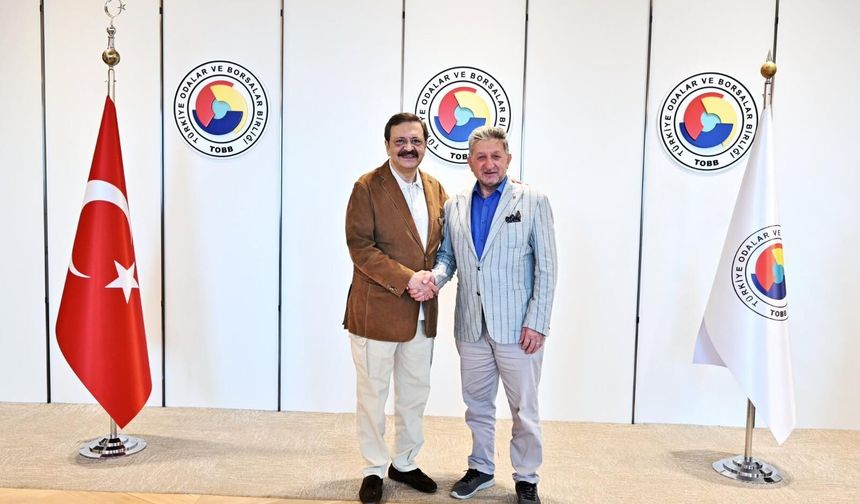 NTO Başkanı Nuri Arslan, TOBB Başkanı Hisarcıklıoğlu ile görüştü