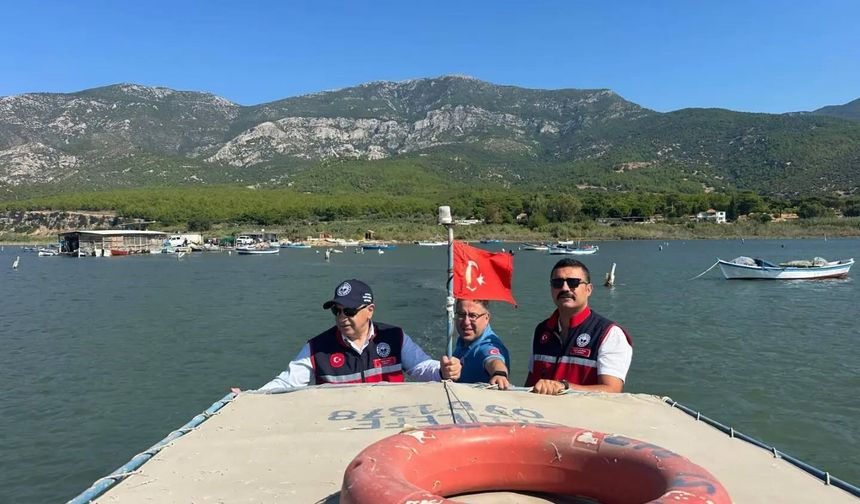Karina Dalyanı’nda su ürünleri denetimi yapıldı