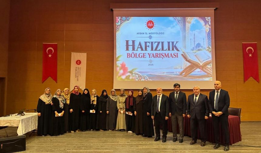 Hafızlık bölge yarışmasının birincileri Aydın'da belli oldu