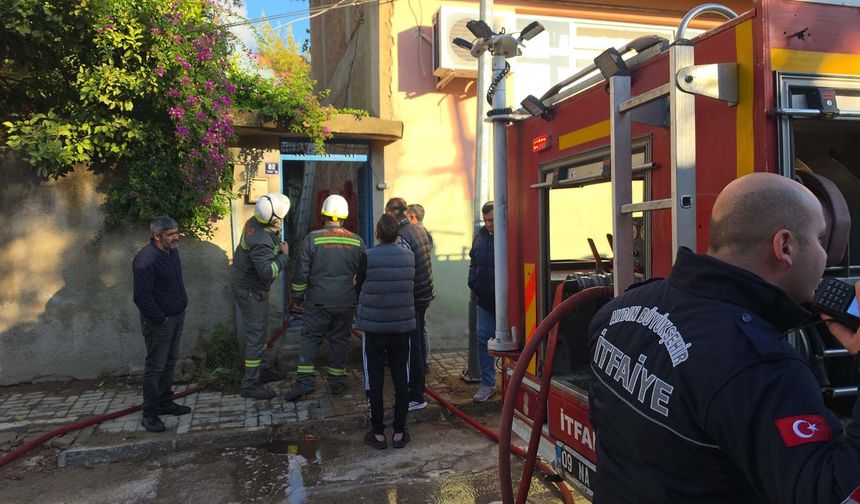 Nazilli’de elektrikli battaniye evi küle çevirdi, yaşlı adam son anda kurtuldu