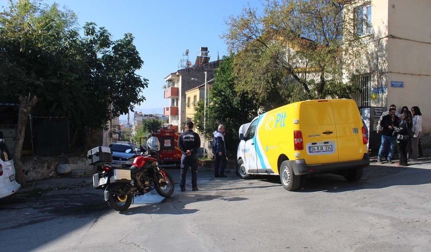 Para taşıyan araçtan dumanlar yükseldi, ekipler harekete geçti