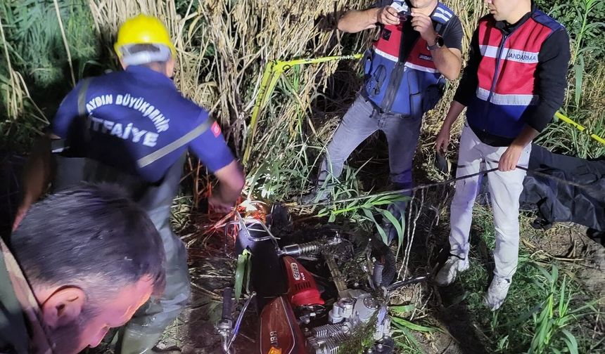 Aydın’da motosiklet göle uçtu: 1 kişi hayatını kaybetti