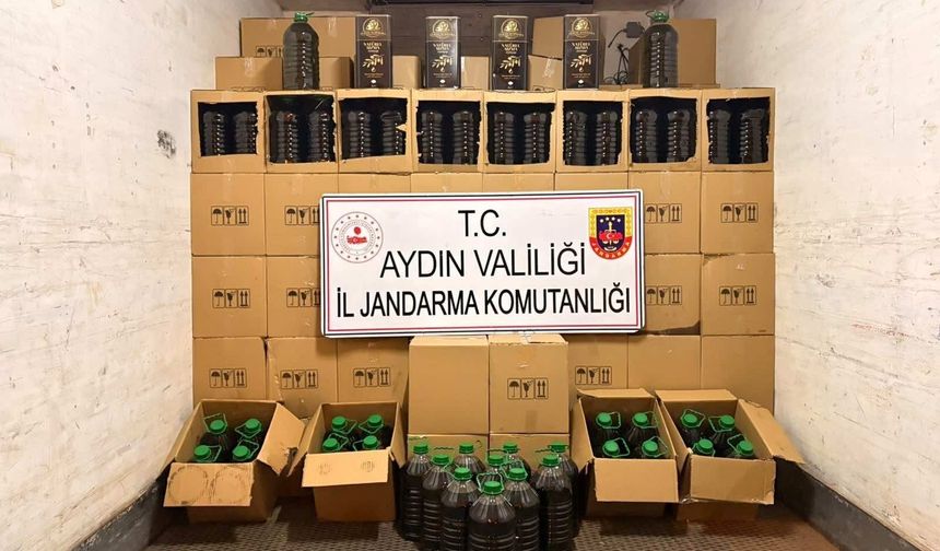 Aydın’da 5 bin 300 litre sahte zeytinyağı ele geçirildi