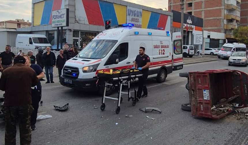 Nazilli’de iki motosiklet çarpıştı: 1 yaralı