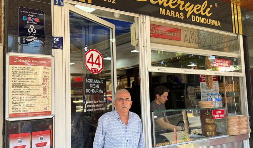 Seheryeli Maraş Dondurma’da salep sezonu başladı