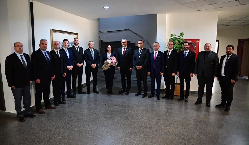 Özen Akgün ve yönetiminden Çerçioğlu’na ziyaret