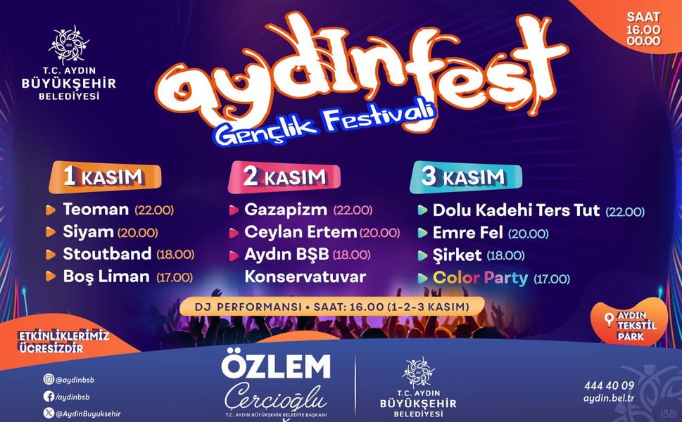 Aydınfest 1 Kasım’da başlıyor