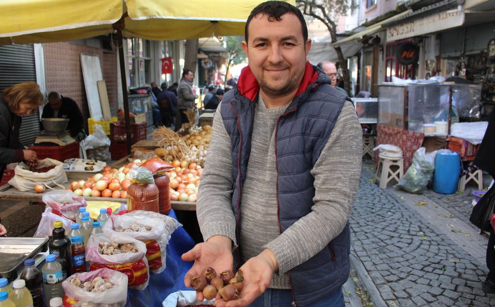 Dağlarda kendiliğinden yetişen beşbıyık tezgahlarda yerini aldı