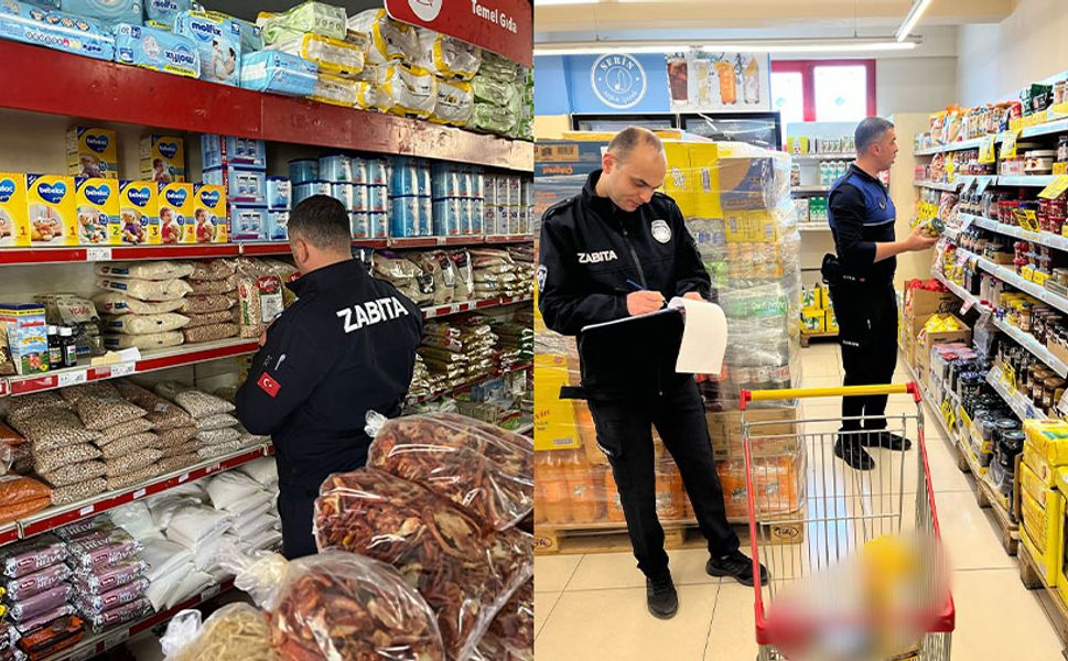 Bozdoğan Belediyesi zabıta ekiplerinden market denetimi