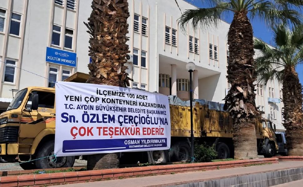 Sultanhisar’a 100 Yeni Çöp Konteyneri