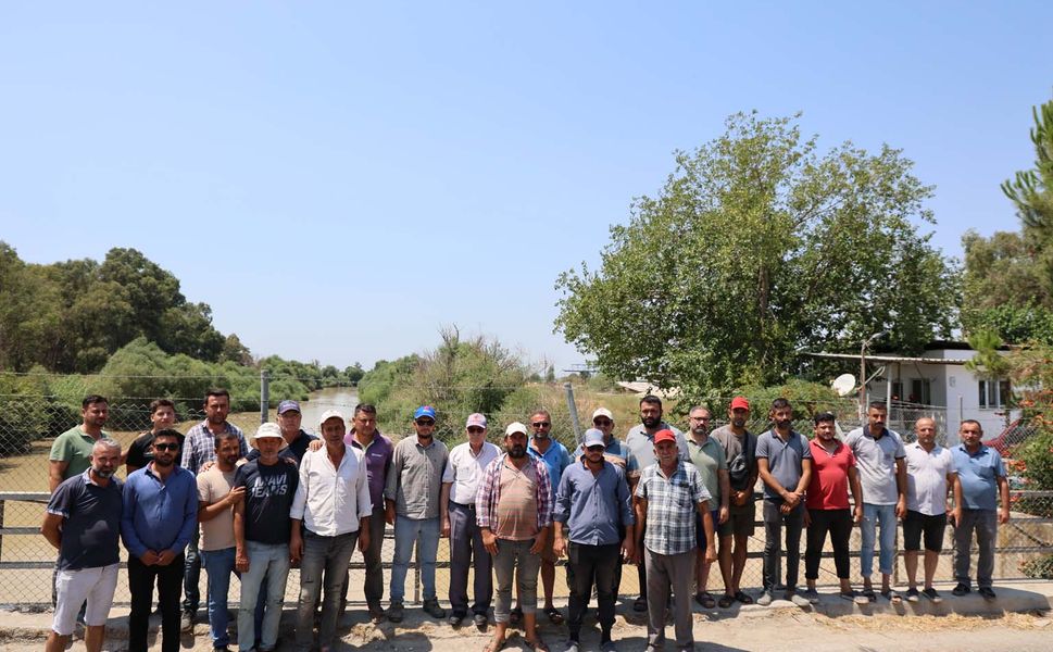 Aydın’da çiftçilerin su eylemi