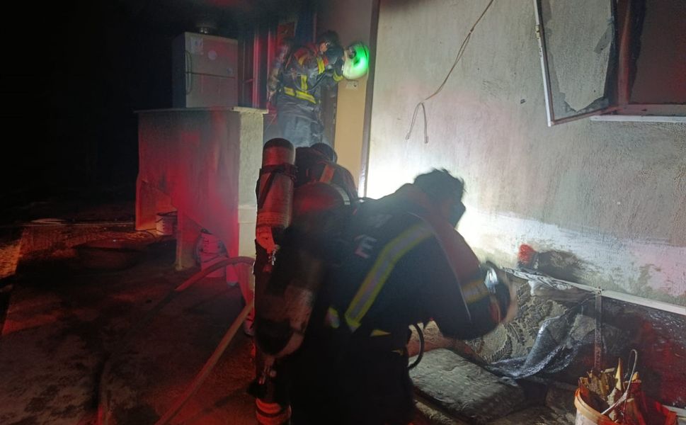 Sobadan çıkan yangında 1 kişi yaralandı