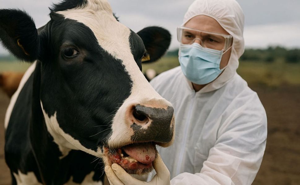 Bozdoğan'da şap hastalığı tespit edildi