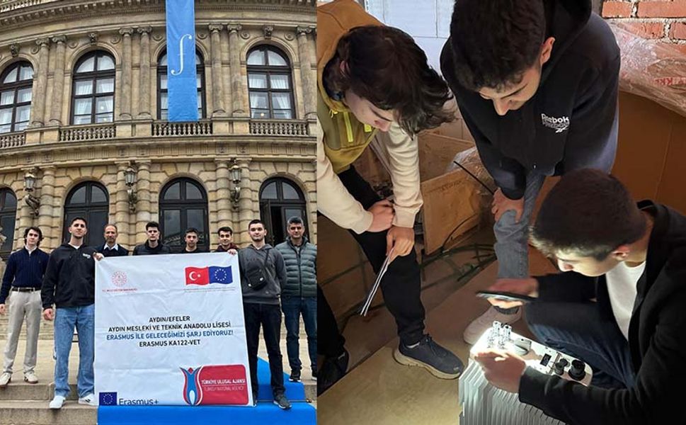 Aydınlı liselilerden elektrikli araç şarj istasyonu alanında uluslararası başarı