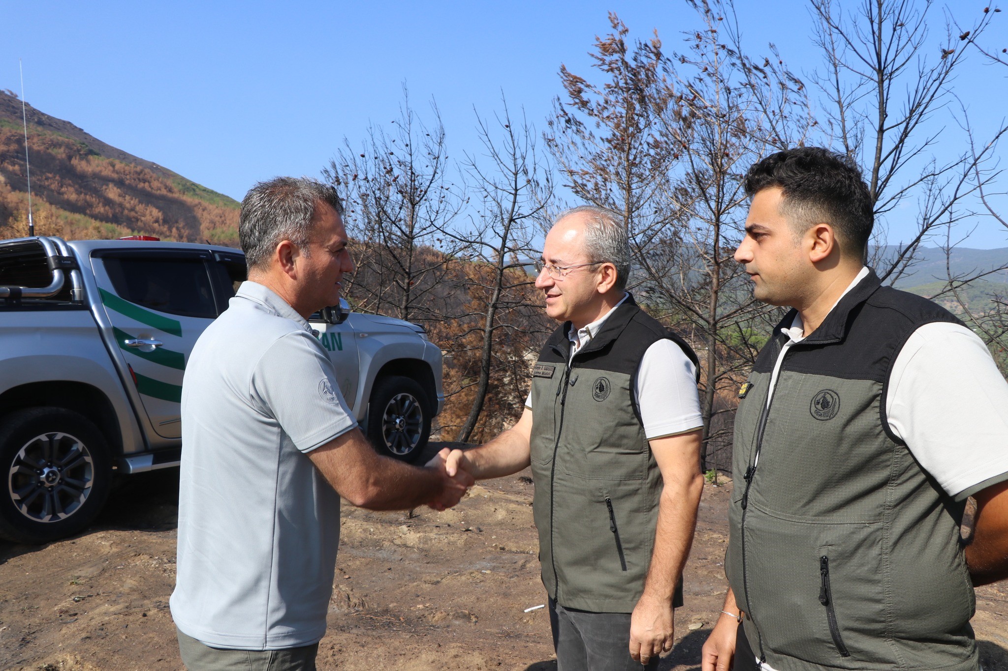 Aydın Bozdoğan’da Yanan Ormanlık Alanda Incelemelerde Bulunuldu (6)