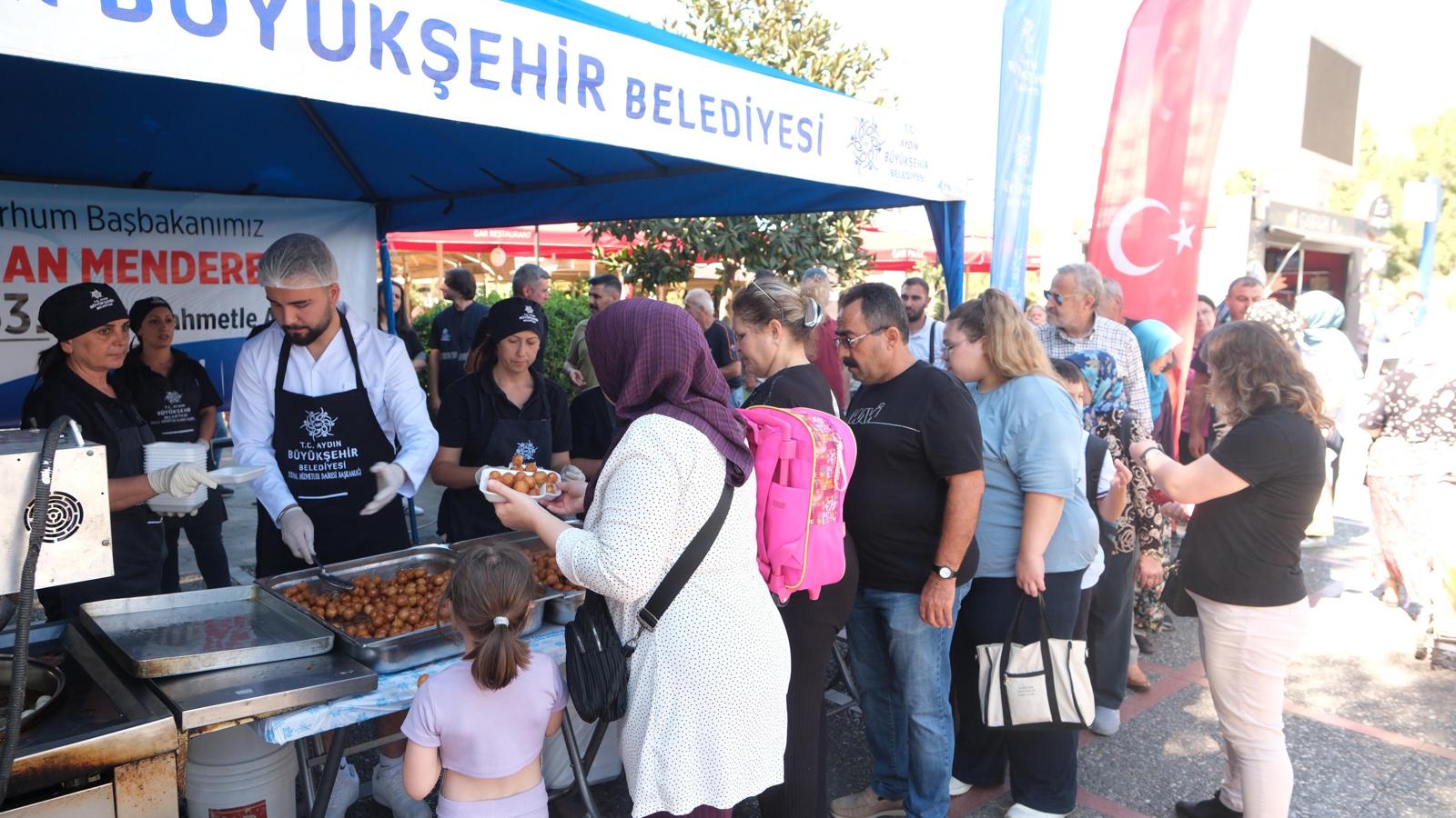 Aydın Büyükşehir Belediyesi’nden Merhum Başbakan Adnan Menderes Anısına Lokma Hayrı (2)