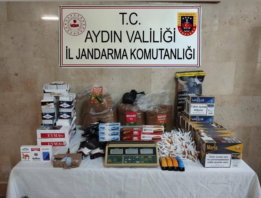 Aydın Germencik’te 55 Bin Adet Bandrolsüz Sigara Yakalandı