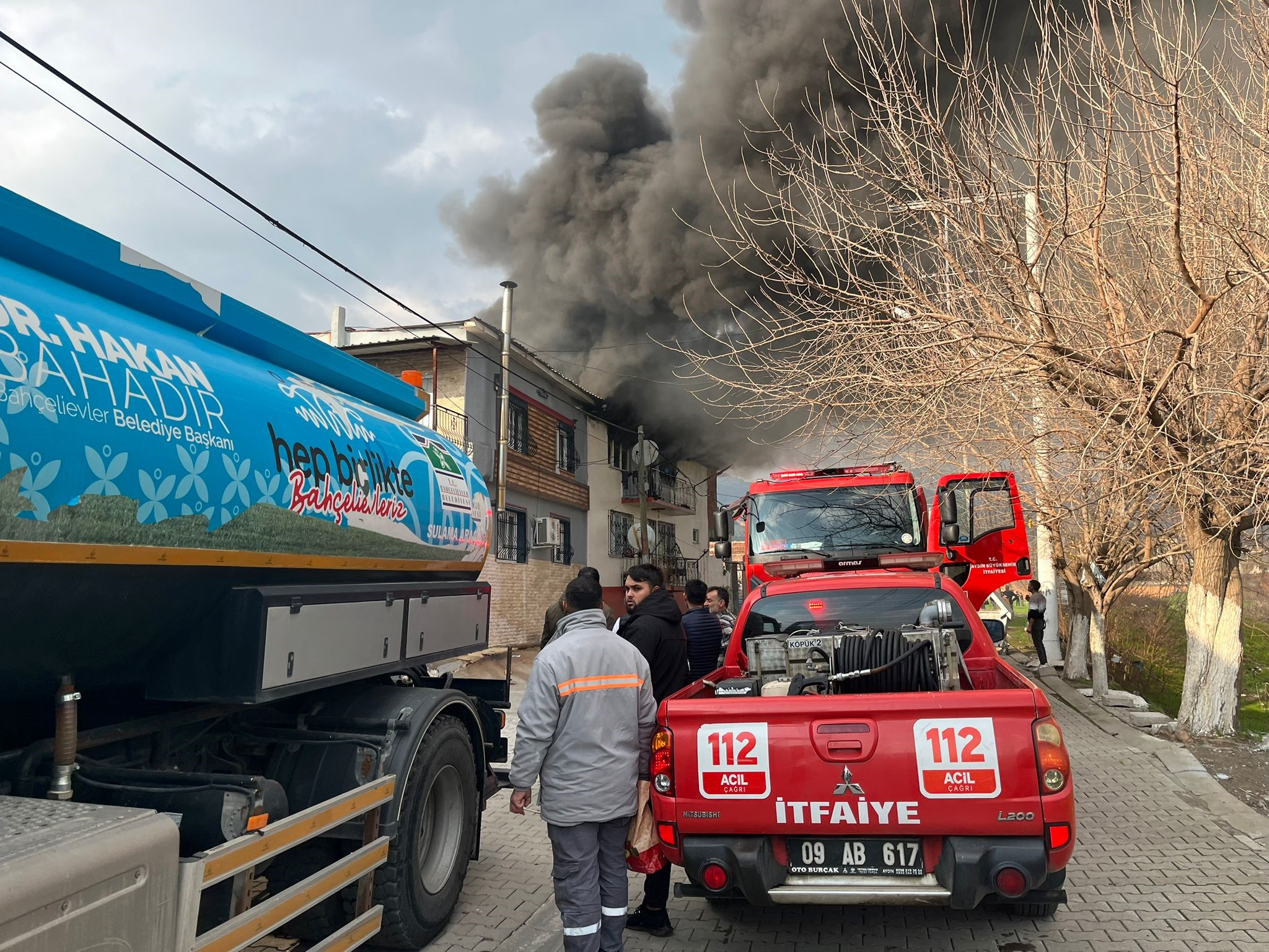 Aydın’da Şehidimizin Babasının Evinde Yangın Çıktı