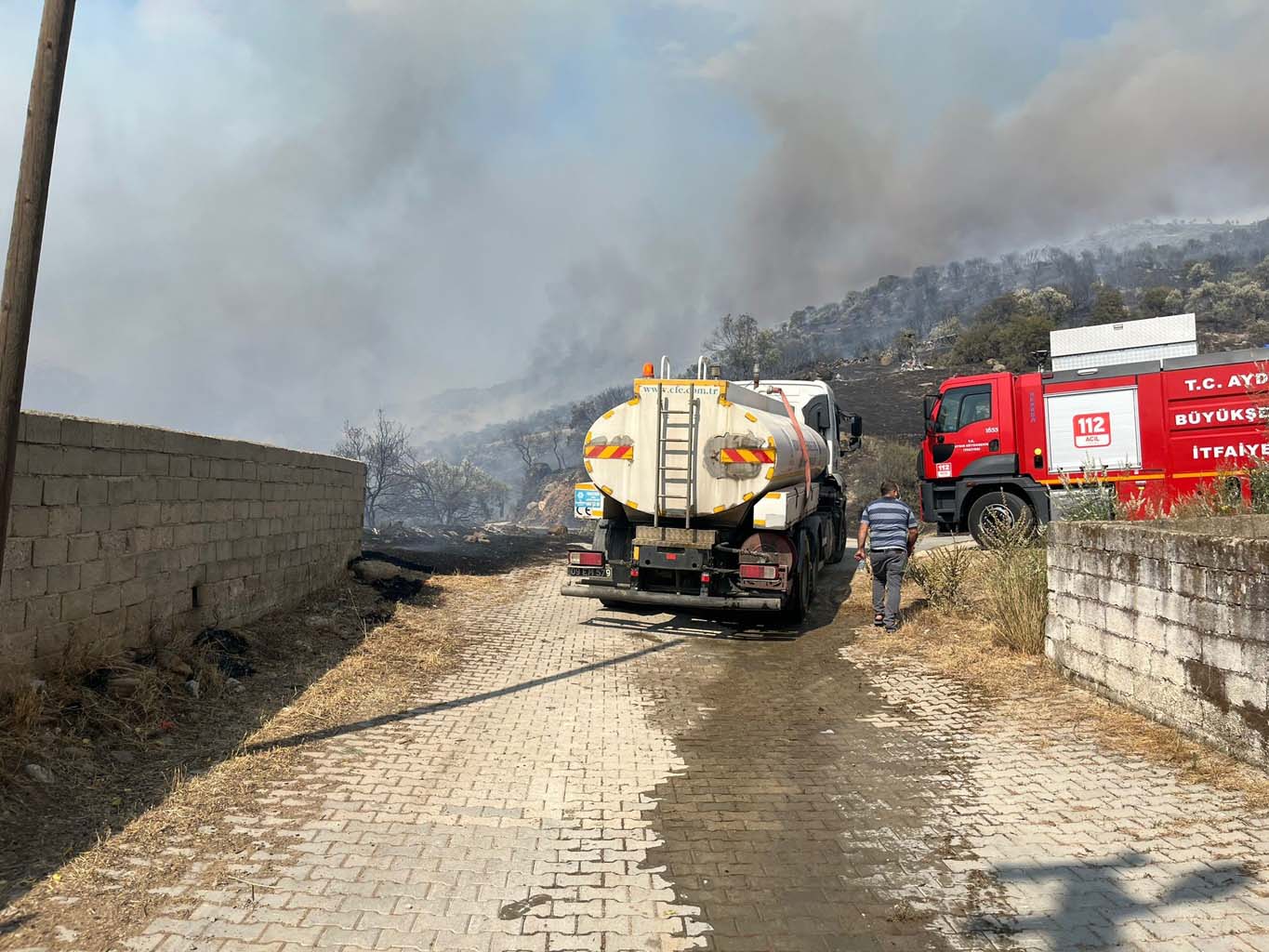 Aydın’da Alevler Evlere Sıçradı (7)