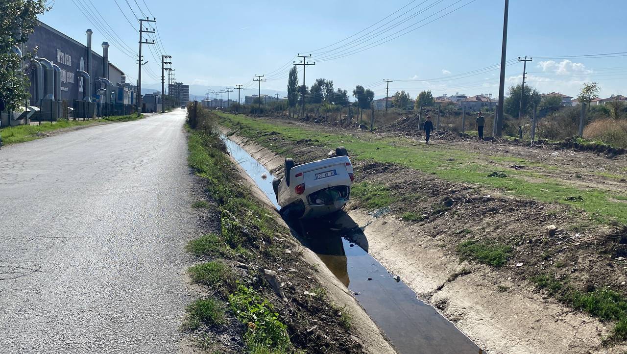 Aydın’da Kanala Uçtu (6)