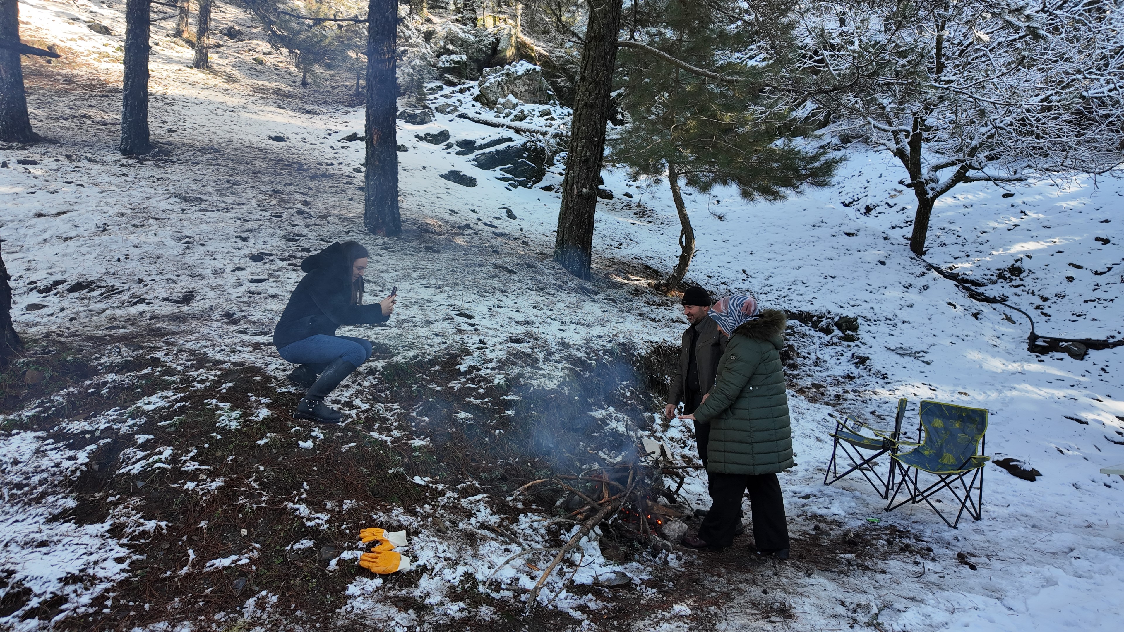Aydın’da Paşa Yaylası’nda Kar Keyfi (6)