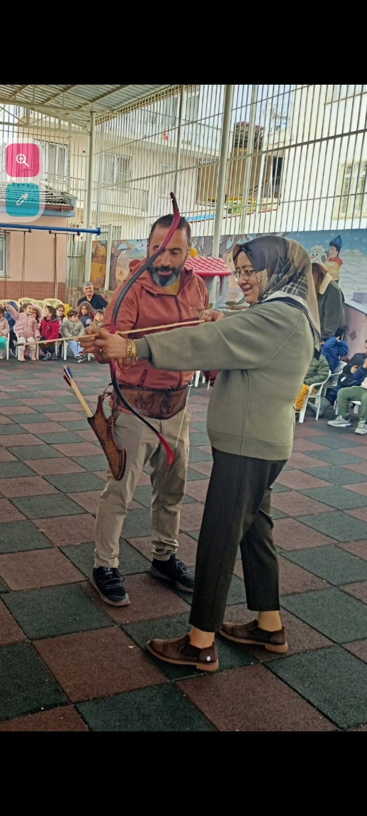 Nazilli’de Anaokulu Öğrencileri Okçuluk Kültürünü Öğrendi (5)