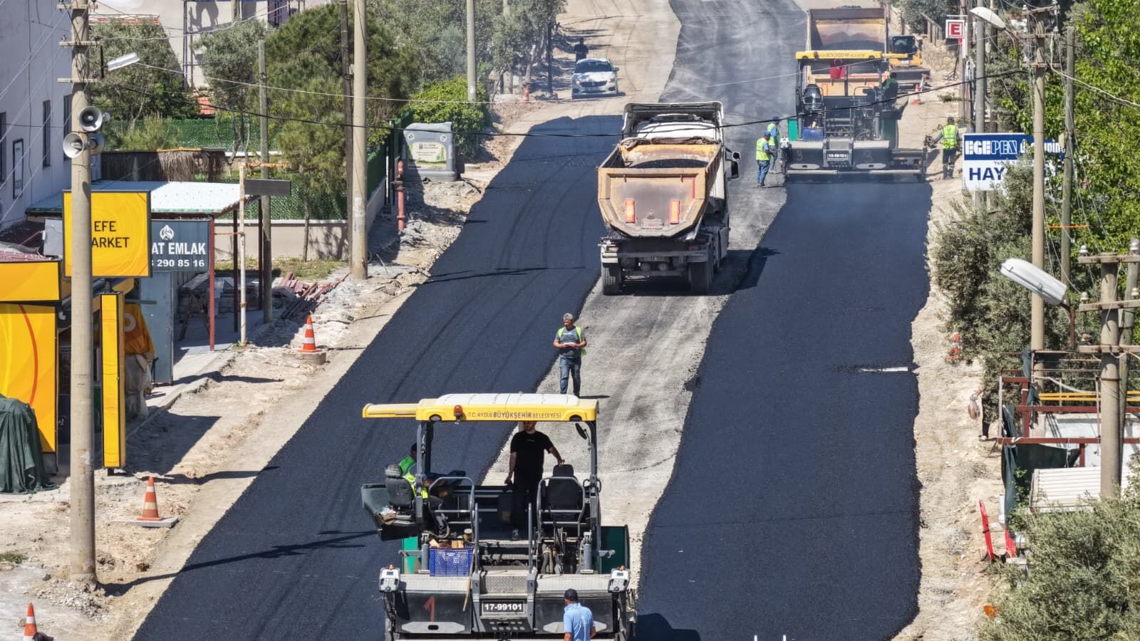 Başkan Çerçioğlu Talimat Verdi, Akbük Yolu Yenileniyor (3)